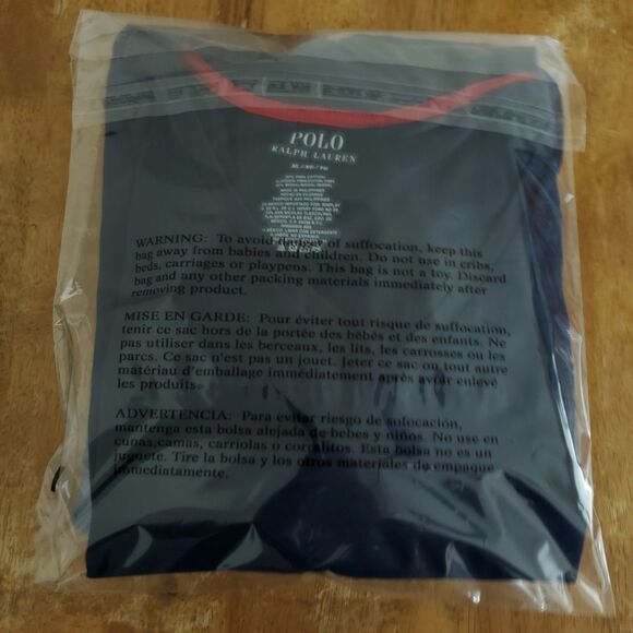 Polo Ralph Lauren Men's V-Neck T-Shirt XL Classic Navy Blue - Picture 13 of 13